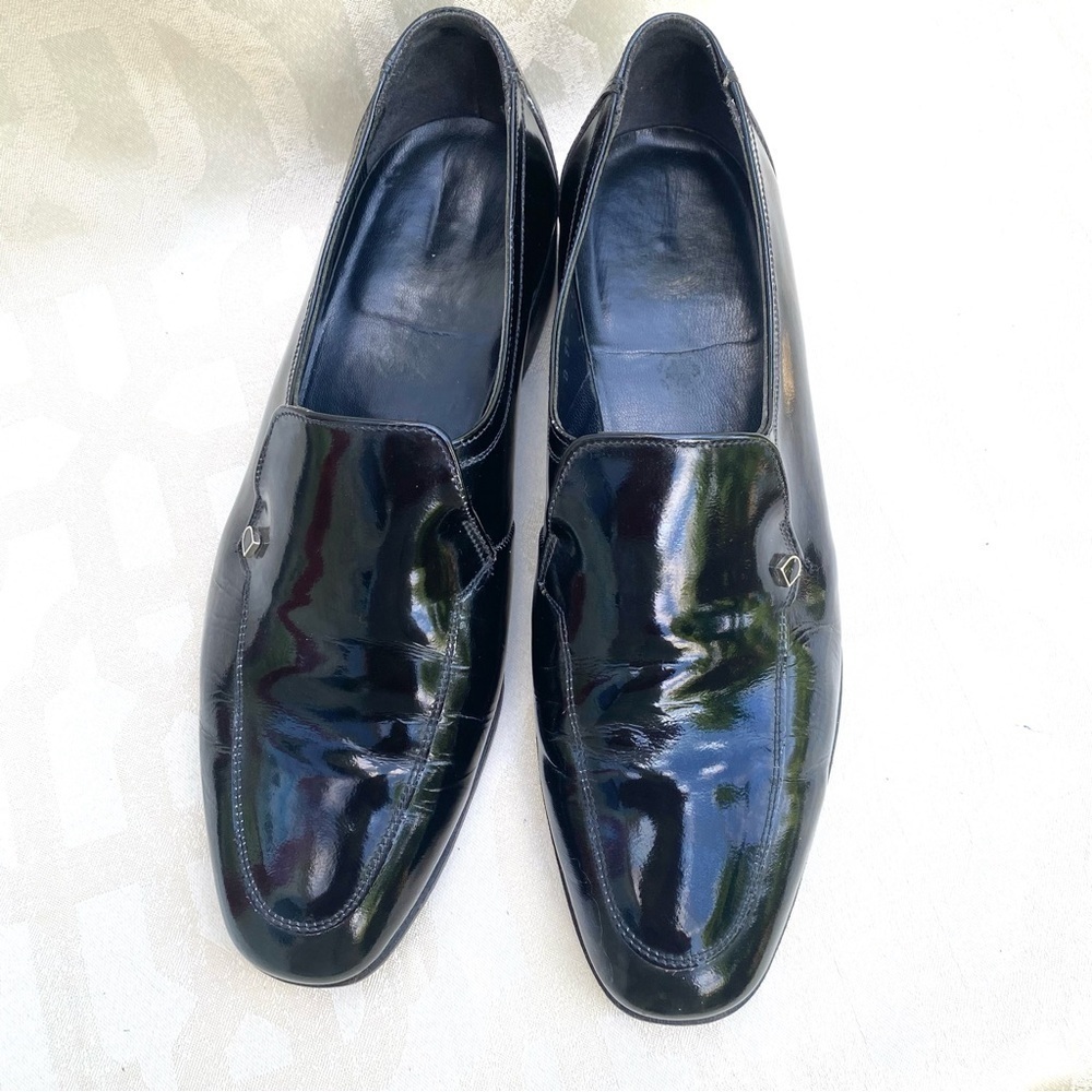 Florsheim Black Patent Leather Dress Loafers Size 9.5 D
